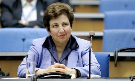 Shirin Ebadi at a media forum in Germany this month