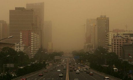 Beijing is shrouded with smog