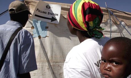 Voters in Zimbabwe
