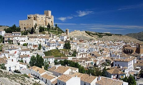 The castle and village of Velez Blanco, Almeria, Spain