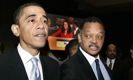 Barack Obama and Jesse Jackson