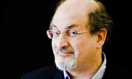 Salman Rushdie photographed at The Guardian Hay festival 2008