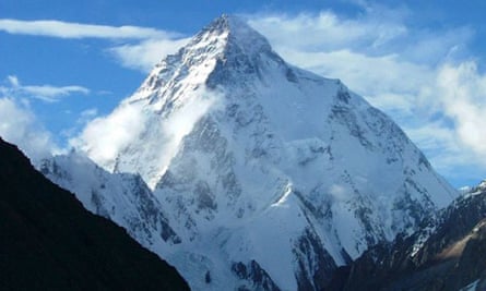 K2, the world's second highest mountain, in the Himalayas mountains range of Pakistan