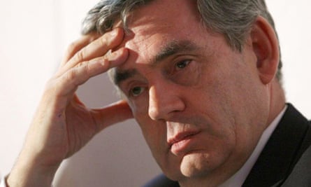 Gordon Brown Dismisses Fears About Vision In His Functioning Eye Gordon Brown The Guardian