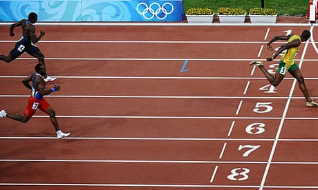 Lightning strikes twice - Bolt leaves fellow runners standing | Usain Bolt | The Guardian