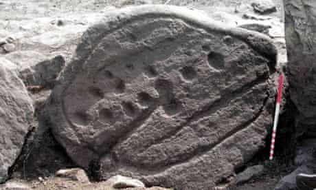 Carved stones found on Fylingdales Moor in North Yorkshire