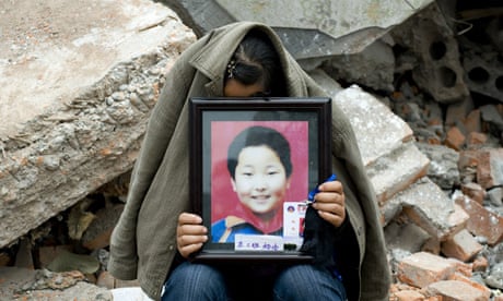 China earthquake protest and vigil at Fu Xin school