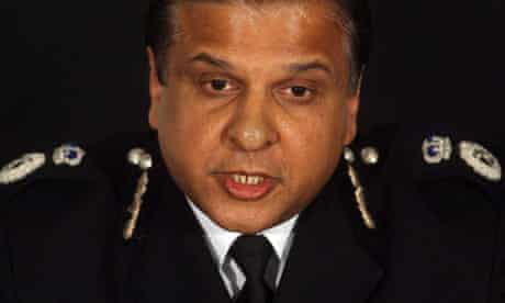 Tarique Ghaffur during a press conference in London