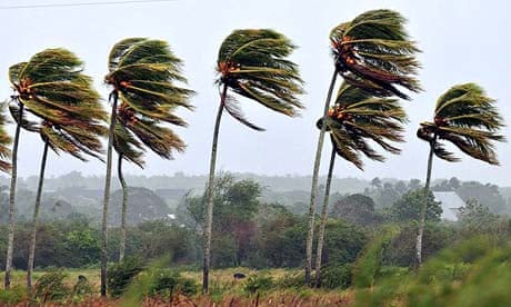 Hurricane Gustav hits Pinar del Rio, Cuba