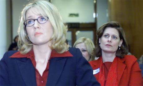 JK Rowling and Sarah Brown launching the One Parent Families conference, London, 2000