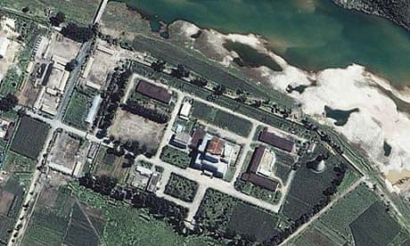 A 2002 satellite image of the Yongbyon nuclear reactor in North Korea