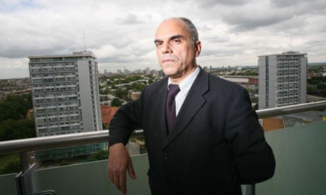 Agim Sekiraga on the balcony of his flat in Westminster: 'We felt secure. It's a disaster'