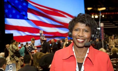 The NewsHour With Jim Lehrer, correspondent Gwen Ifill is shown at the Republican National Convention