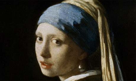  Painting by top Dutch master Vermeer entitled Girl With A Pearl Earring
