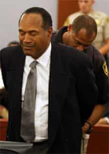 OJ Simpson is taken into custody after being found guilty of kidnapping and armed robbery in Las Vegas