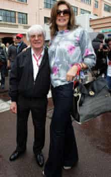 Bernie Ecclestone and his wife