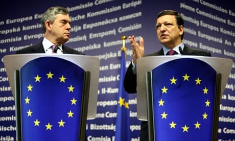 Gordon Brown meets José Manuel Barroso
