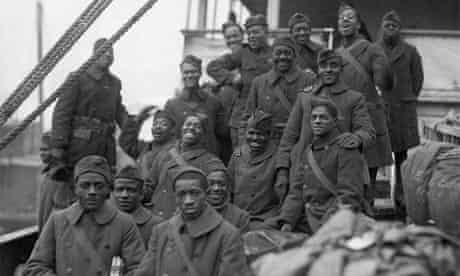The arrival of the 369th Black infantry regiment in New York after the first world war