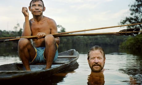 Dan Everett with a member of the Piraha tribe