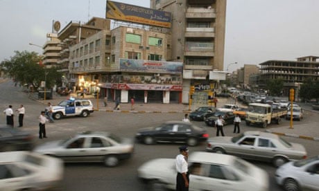 Traffic in Baghdad, Iraq