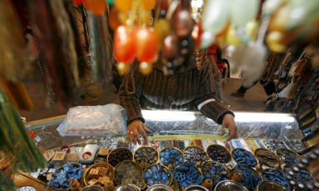 Market traders in Tehran, Iran