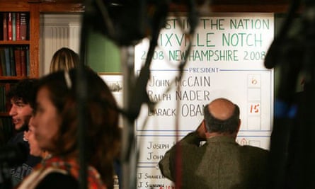 Obama Wins By Landslide In Dixville Notch And Hart S Location Us Elections 2008 The Guardian
