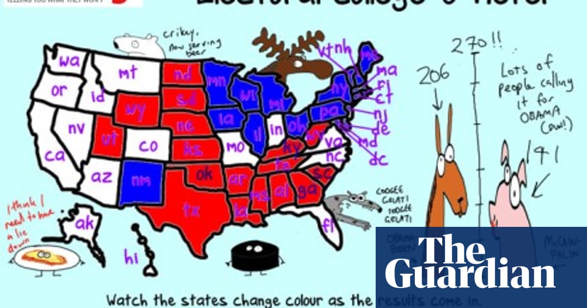 A Great Collection Of 2008 Election Maps Technology The Guardian