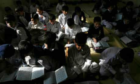 Pupils at the Muridke school in Pakistan