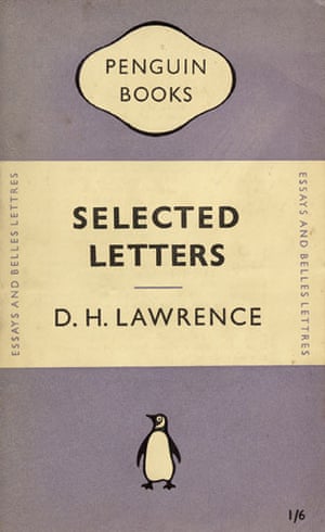 Gallery Tschichold: cover  of Selected Letters by D.H. Lawrence designed by  Jan Tschichold