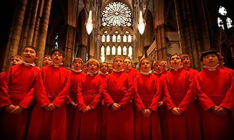 Westminster Abbey choristers prepare for the Christmas services