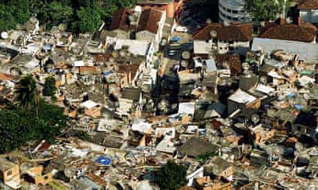 The Dona Marta slum in Rio, Brazil