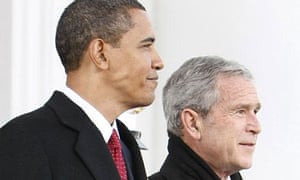 George Bush and Barack Obama
