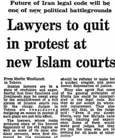Iranian Revolution, 30 years: Lawyers to quit...