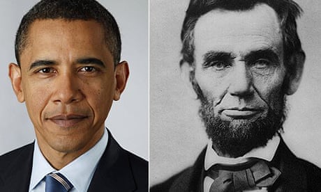 Barack Obama and Abraham Lincoln