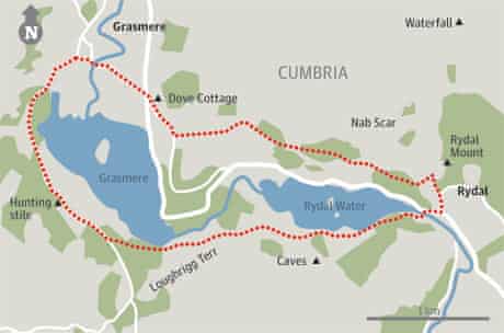 Map Location of Dove Cottage
