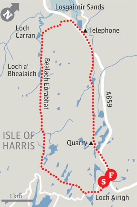 Loch Airigh map