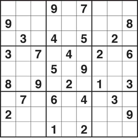 sudoku 1291 medium the guardian