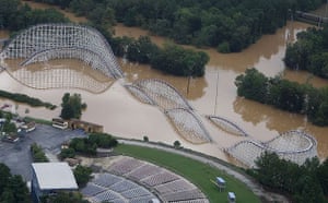 Six Flags theme park under water as flooding hammers Atlanta