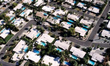 California, Palm Springs, the biggest concentration of swimming pools of all the country