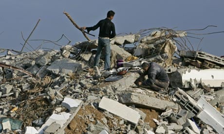 Gaza Zeitoun Israel Salmi destruction