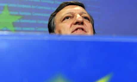 Jose Manuel Barroso speaking in Brussels after Russia and Ukraine resolved their gas dispute