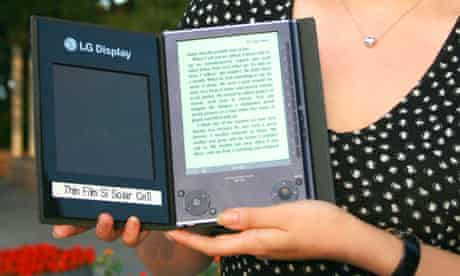 LG Display's solar-powered e-book reader