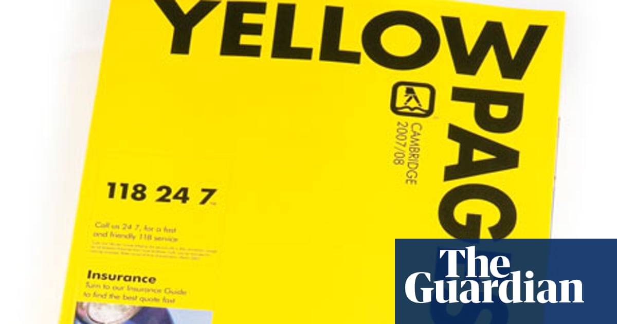 Is the number up for the Yellow Pages? | Environment | The Guardian