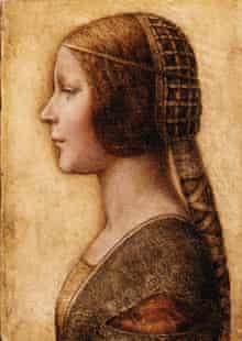 The Head of a young Girl, a painting attributed to Leonardo Da Vinci