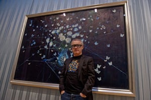 Damien Hirst No Love Lost: Damien Hirst with White Roses and Butterflies, 2008