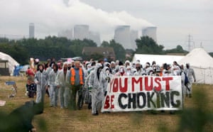 Environment decade: First Climate camp at Drax power station protest