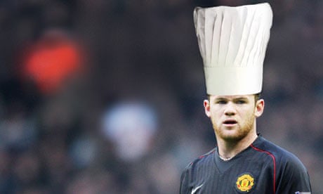 Wayne Rooney chef's hat