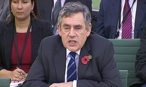 Gordon Brown gives evidence to the Speaker's conference at Westminster on 20 October 2009.