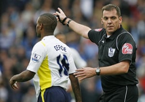 Referees: Tottenham Hotspur's English striker Jerm