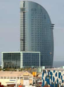 The W Barcelona hotel designed by Ricardo Bofill
